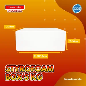 Styrofoam Box 5KG Ikan - Styrofoam Box Uk. 38x24x16cm - Styrofoam Kecil