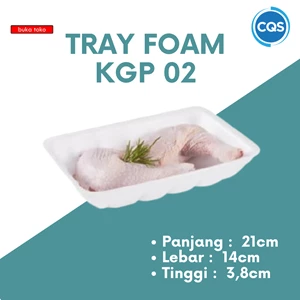 Tray Foam KGP 02 - Styrofoam Wrapping Fish Meat & Fruit