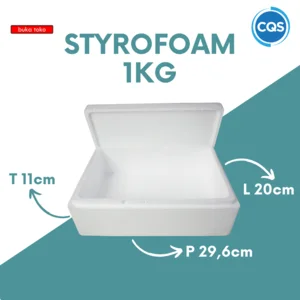 Box Styrofoam 1kg - Styrofoam Box Uk. 30x20x11cm - Styrofoam Kecil