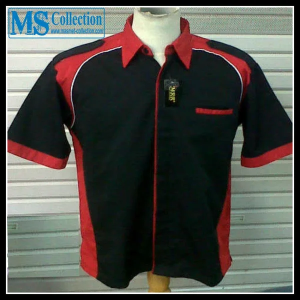 SERAGAM KERJA [ Merah - Hitam - SRG05 ]