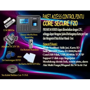 Paket Access Control Pintu Core Secure F20 Premium Series