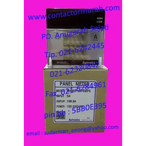 Autonics type M4M2P panel meter 5A