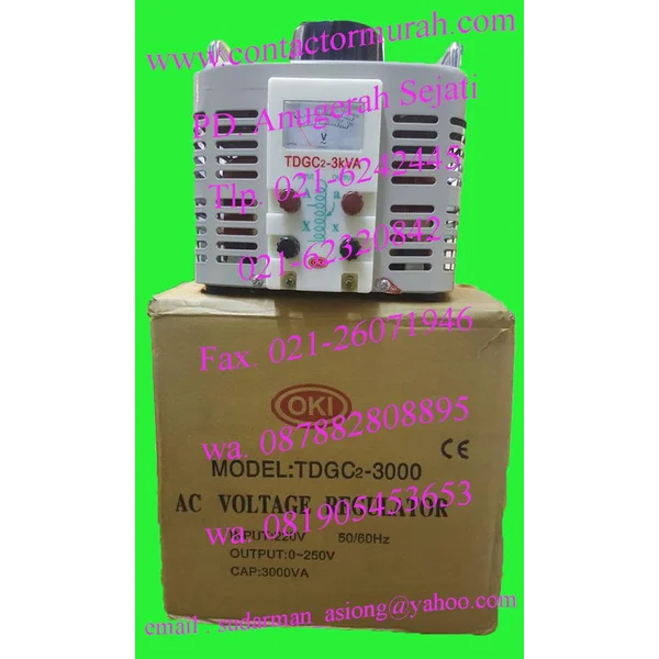oki ac voltage regulator 3000VA TDGC2-3000