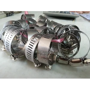 Klem Selang Hidrolik Aluminium Steel 