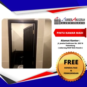 Pintu Kamar Mandi Aluminium Anti Rayap