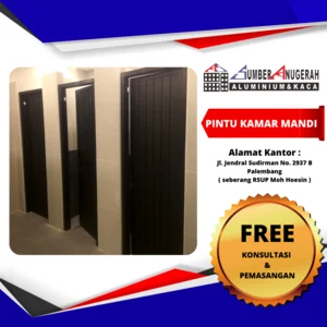 Pintu Kamar Mandi Aluminium Anti Rayap