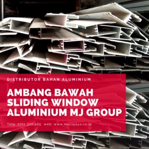 Ambang Bawah Sliding Window - Aluminium Profile