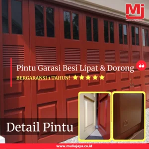 Pintu Garasi Besi MJ - Lipat dan Dorong