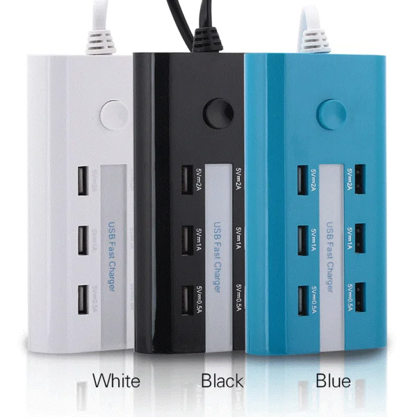 RNAI-803 Fast Charger 6 Port Total 7A[an]
