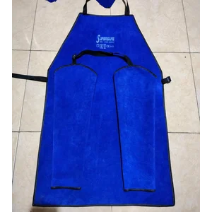 Apron las biru set supersafe