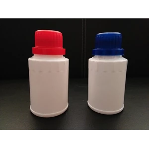 Plastic bottle 100 ml Dami milky white round