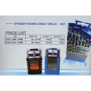 Mata Bor - Straight Shank Cobalt Drills Set