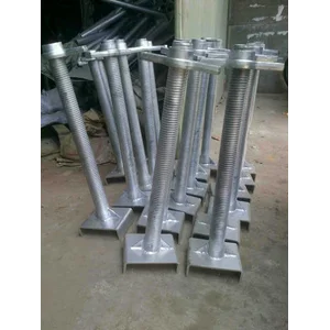 Mur Jack Base Komponen Aksesoris Scaffolding