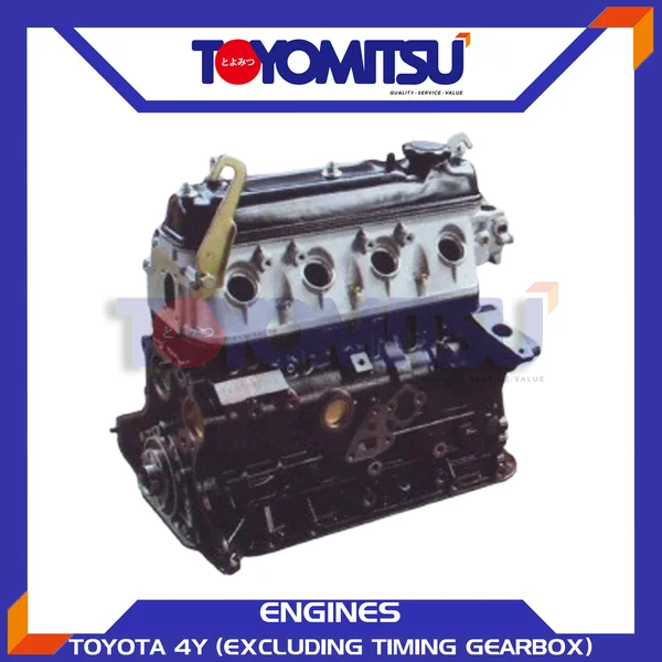Mesin Unit Toyota 4Y (Excluding Timing Gearbox)