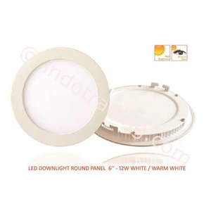LED Downlight Round Panel 6-12W White