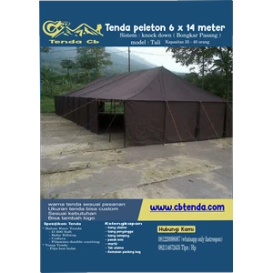tenda pleton ukuran 6x14 meter