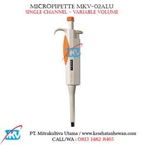 Mikropipet MKV-02ALU Volume 0.1 - 2.5 µl