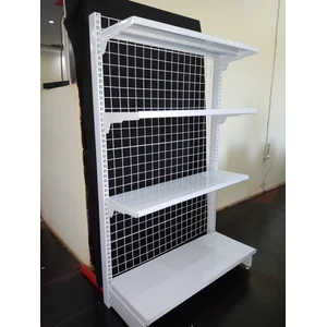 Rak Minimarket Supermarket Model Single Kapasitas 50 Kg/Shelving 