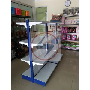 Rak Minimarket / Supermarket Tipe Double (4 Shelving)