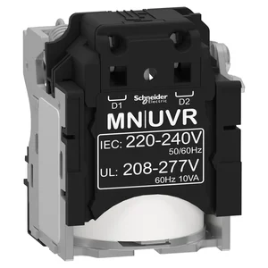 Undervoltage release MN ComPacT NSX 220 240VAC 50 60Hz 208 277VAC 60Hz screwless spring terminal connections