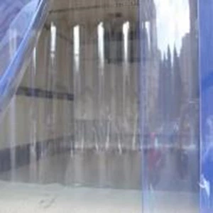 Tirai PVC / Plastik Blue Clear 2 mm x 20 cm x 50 meter