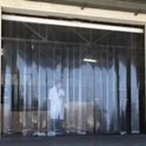 Tirai PVC / Plastik Curtain Sliding dan geser blue clear