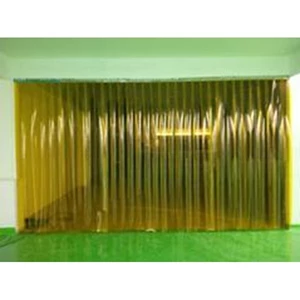Tirai PVC / Plastik Curtain Kuning untuk Pintu
