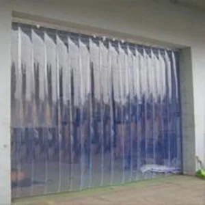 Tirai PVC / Plastik Curtain Palstik Blue Clear