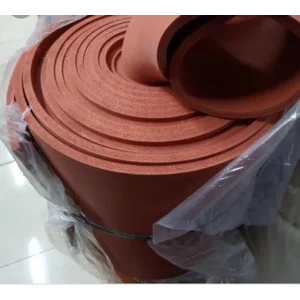 Busa Spon Silicone Lembaran Merah Lebar 1 Meter