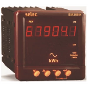 DIGITAL PANEL ENERGY METER KWH EM306-A SELEC