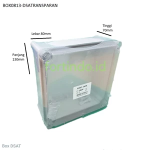 SWITCH BOX SCREW DSAT-0813 ABS IP66 130X80X70 JUNCTION BOX (Transparent Cover) FORT