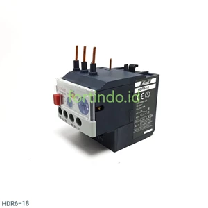 THERMAL OVERLOAD RELAY HDR6-18 (0.15A 0.36A 0.50A 0.70A) For Kontaktor HDC6-09A 12A 18A HIMEL