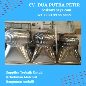 Blower turbine ventilator corong aluminium size 36" inch diameter 90 cm