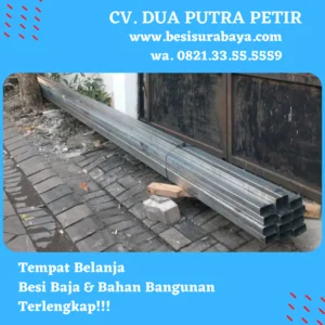 Besi Hollow Galvanis 40 x 80 x 1.2 mm