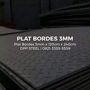 Plat Bordes / Plat Kembang 120 x 240 x 3mm