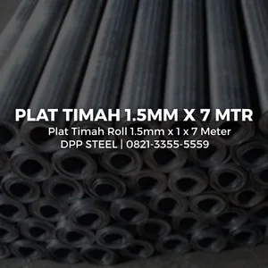 Plat Timah untuk Ruang Radiasi 1.5mm x 1 x 7m Berat 125 kg