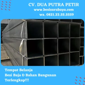 Pipa Besi Hollow Besi 100 x 100 x 4.5mm x 6m