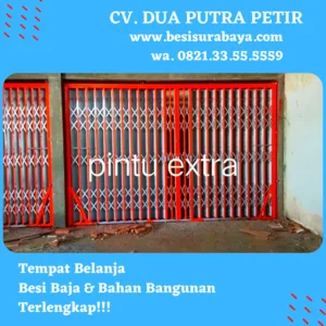 Pintu Lipat Pintu Harmonika DPP Doors Ukuran 3.15 x 2.80