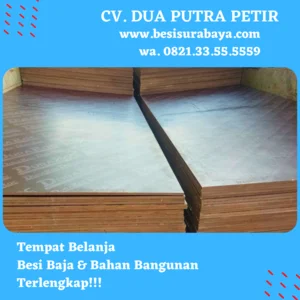Triplek / Kayu Lapis Phenolic 1 sisi Tebal 12mm Surabaya