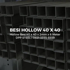 Besi Hollow Hitam 40 x 40 x 2mm