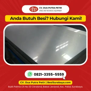 Plat Galvanis Ukuran 2mm 4 x 8 Feet
