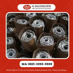 Kawat Berduri 10 Meter Tebal 2,1mm Galvanis