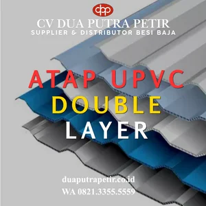 Atap UPVC Double Layer - Surabaya untuk Kanopi Gudang dan Bangunan