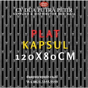 Baja Plat dan Lembaran Berbentuk Kapsul 120x80 cm untuk Penutup Saluran