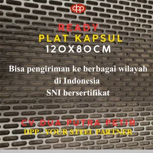 Baja Plat dan Lembaran Berbentuk Kapsul 120x80 cm untuk Penutup Saluran