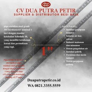 Pipa Stainless Steel 304 Material Proyek