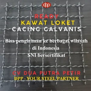 Kawat Loket Cacing Galvanis untuk Pagar Kandang dan Pembatas