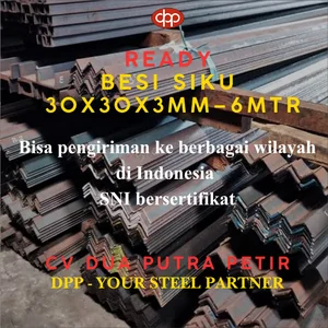 Besi Siku 30x30x3 mm 6 Meter untuk Konstruksi dan Fabrikasi