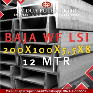 Besi WF 200 Lautan Steel Indonesia Material Struktural    