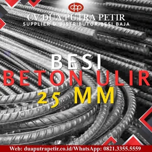 Besi Ulir 25 mm Full SNI Material Konstruksi